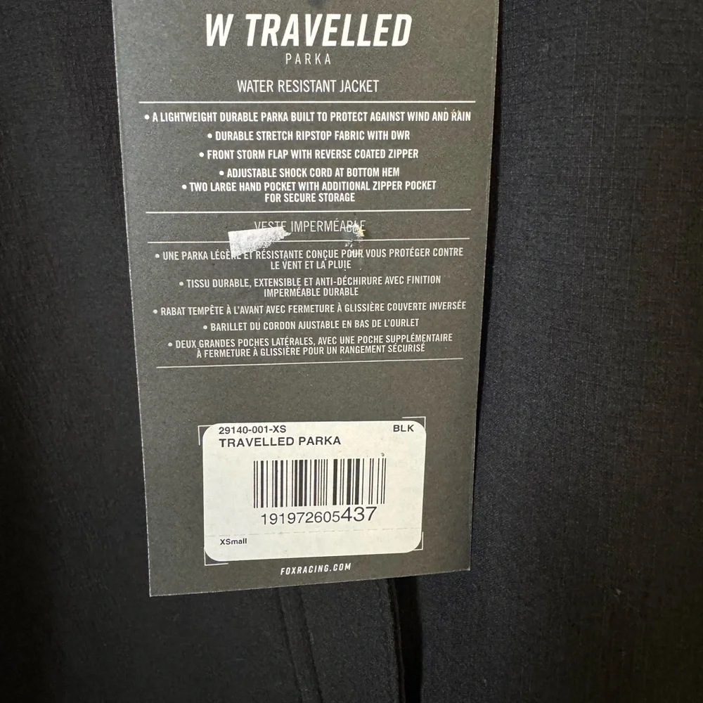 Women’s Fox Racing Black Zip-Up Jacket - Picture 3 of 3